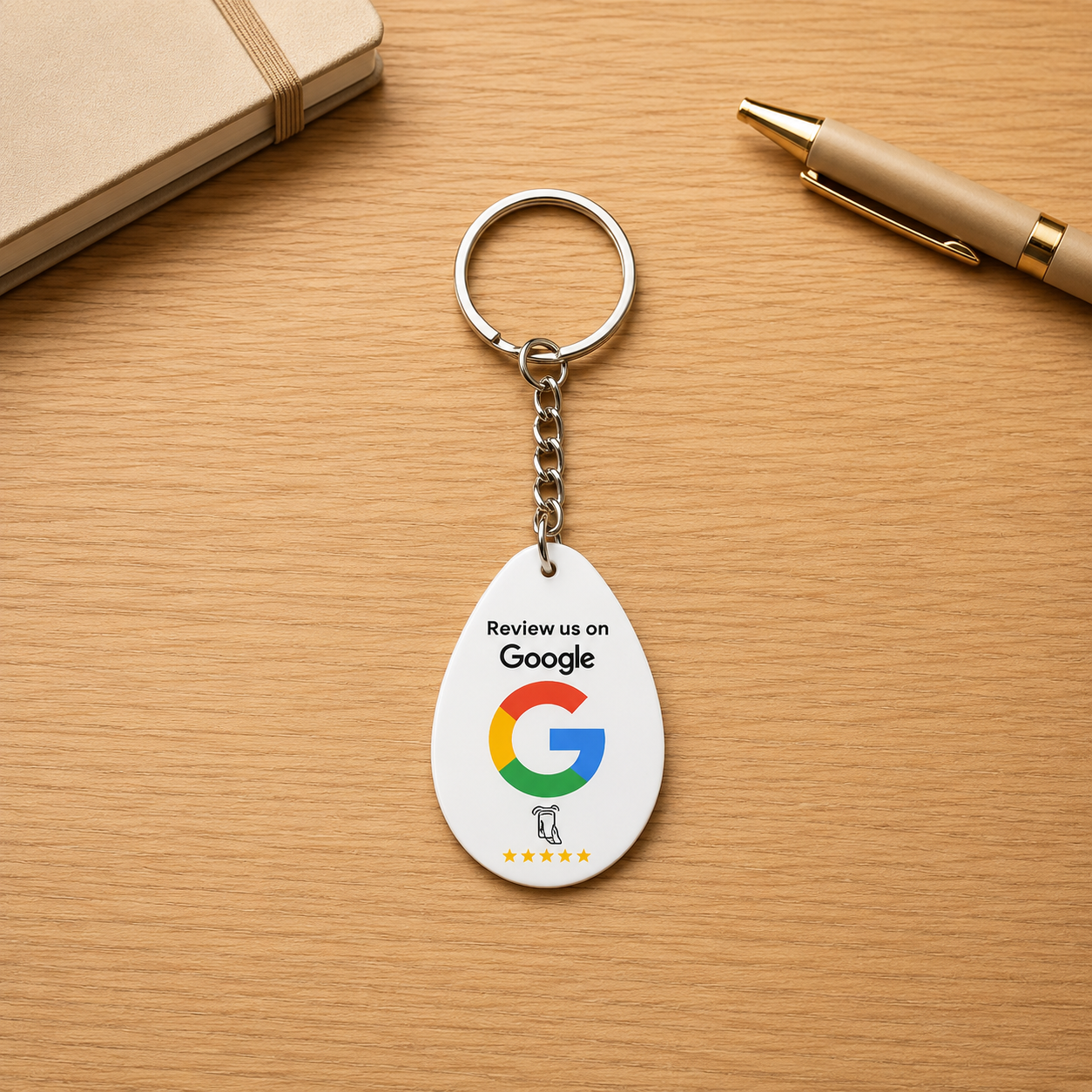 Smart Keychain Google Review Card - Intelligent Nfc Tap