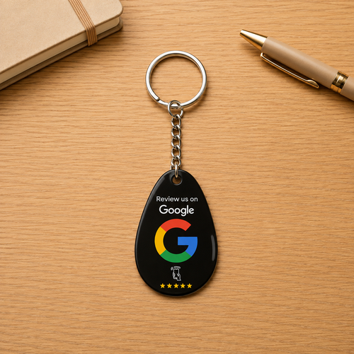 Smart Keychain Google Review Card - Intelligent Nfc Tap