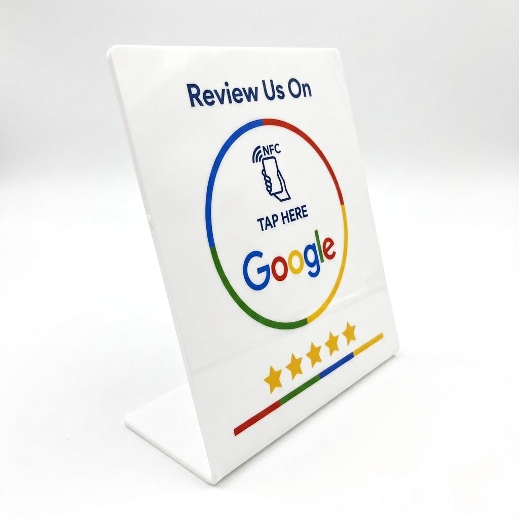 Google Review NFC Stand 2 — Countertop Display