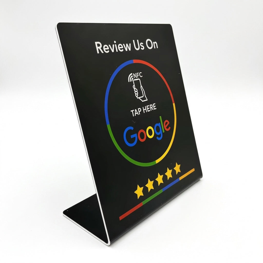 Google Review NFC Stand 2 — Countertop Display