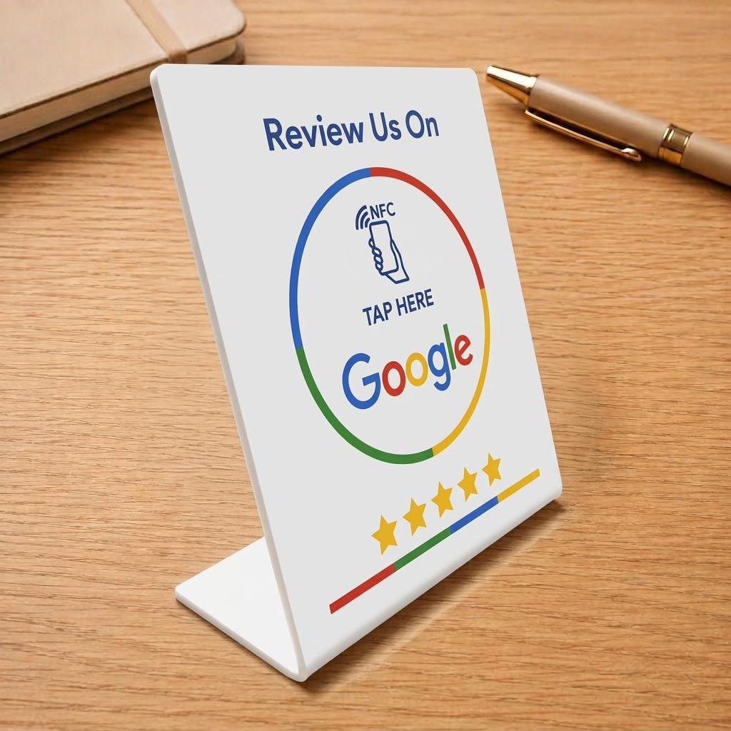 Google Review NFC Stand 2 — Countertop Display
