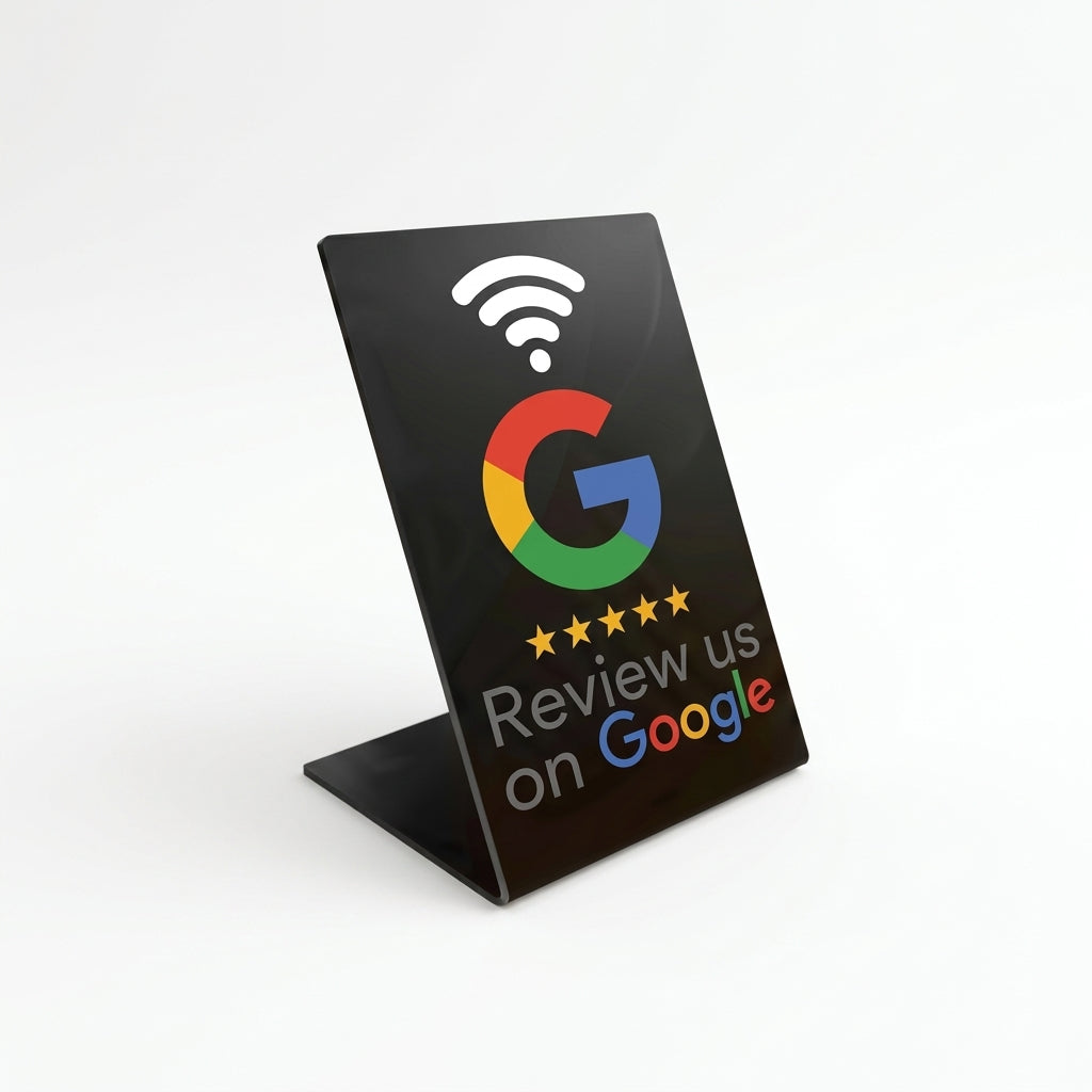 Google Review NFC Stand — Countertop Display